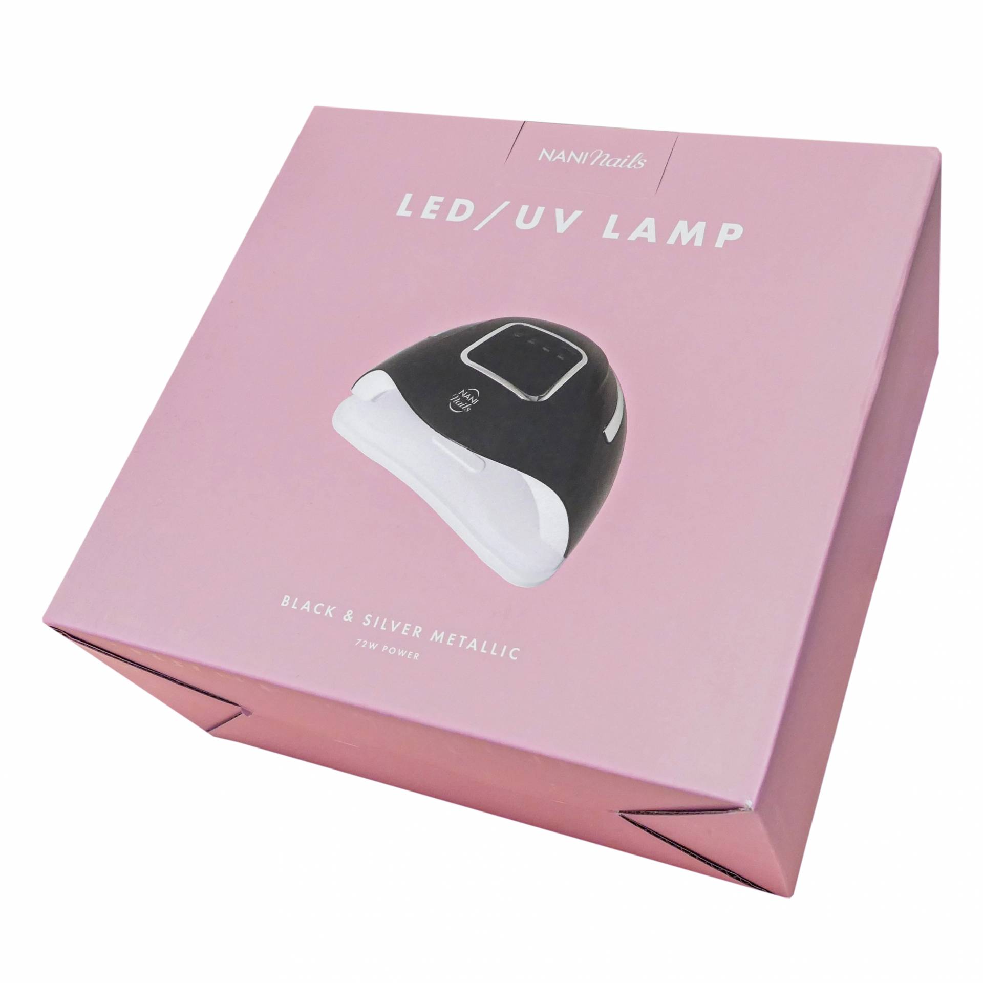 NANI UV/LED lampa 72 W - Black & Silver Metallic - Image 4