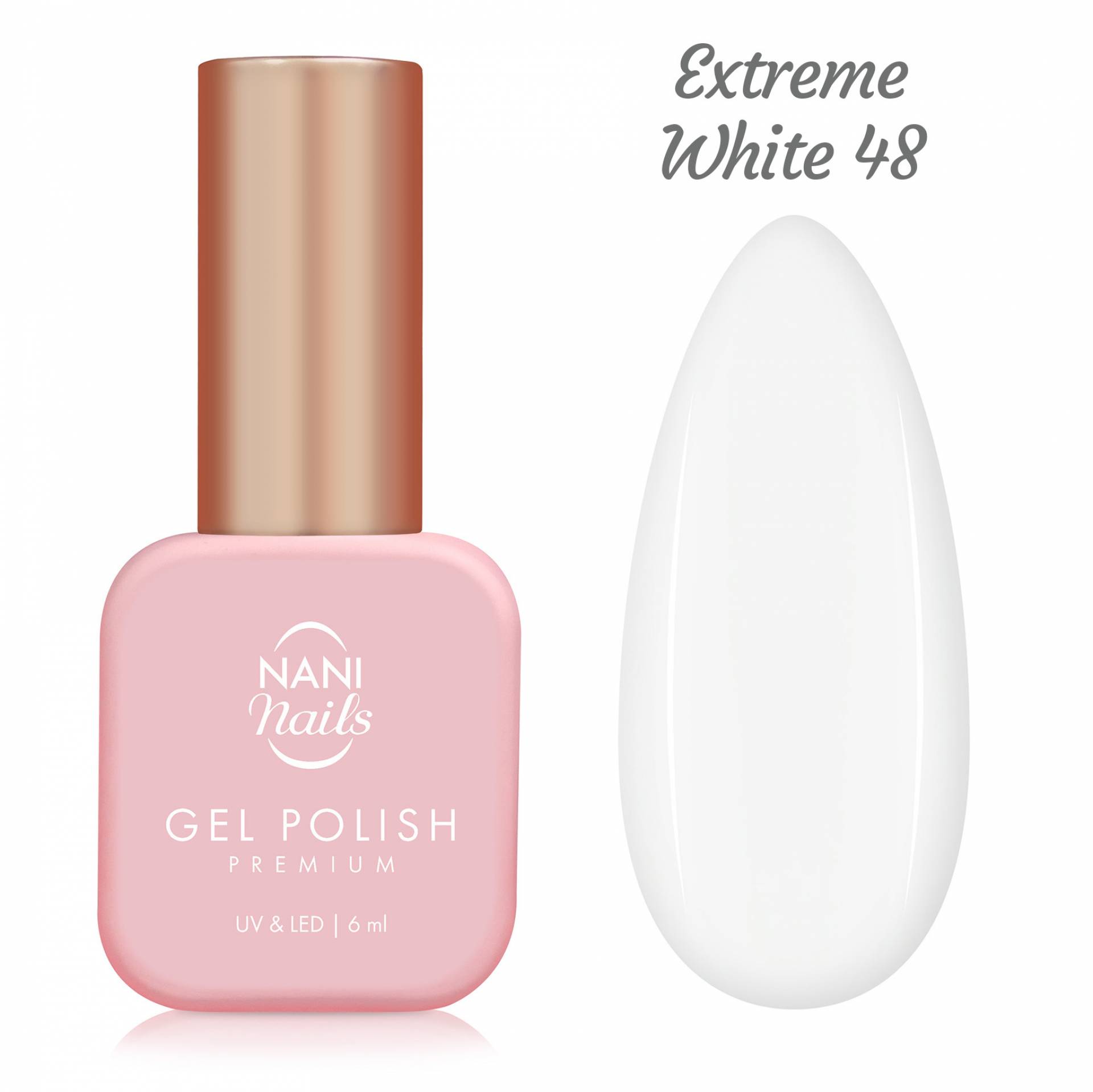 NANI gel lak Premium 6 ml - Extreme White
