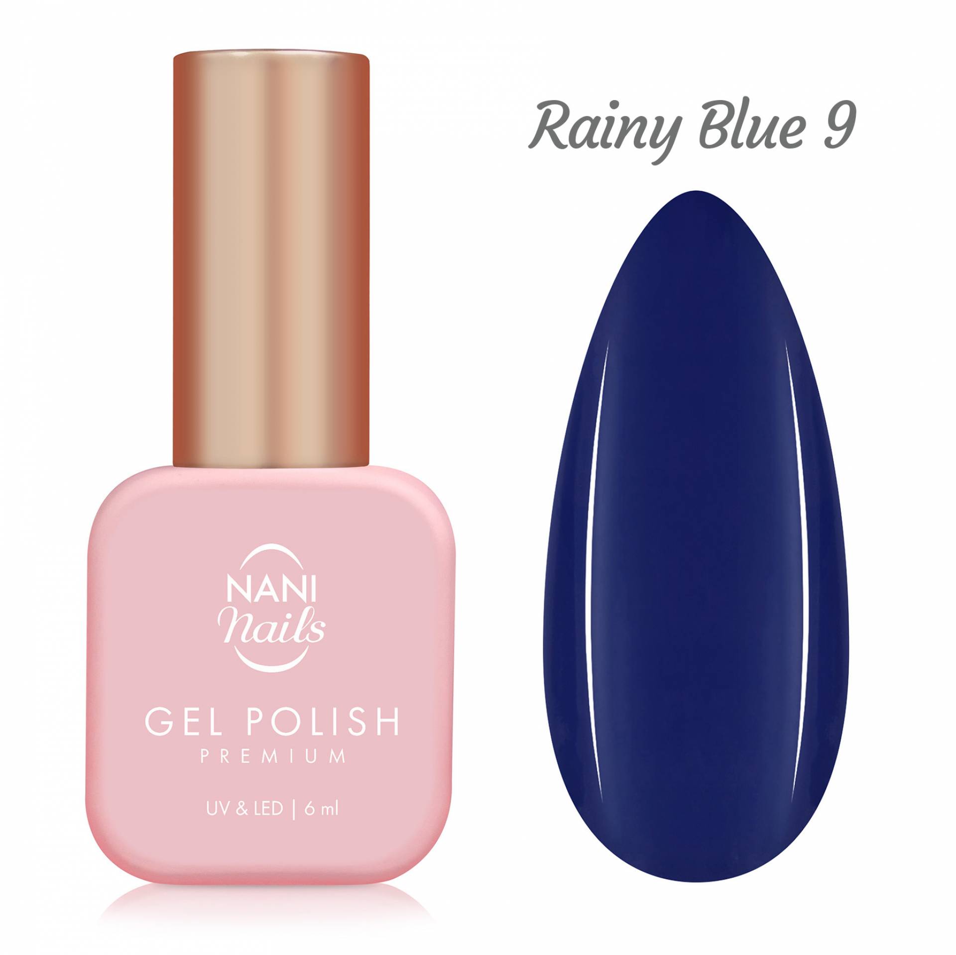 NANI gel lak Premium 6 ml - Rainy Blue